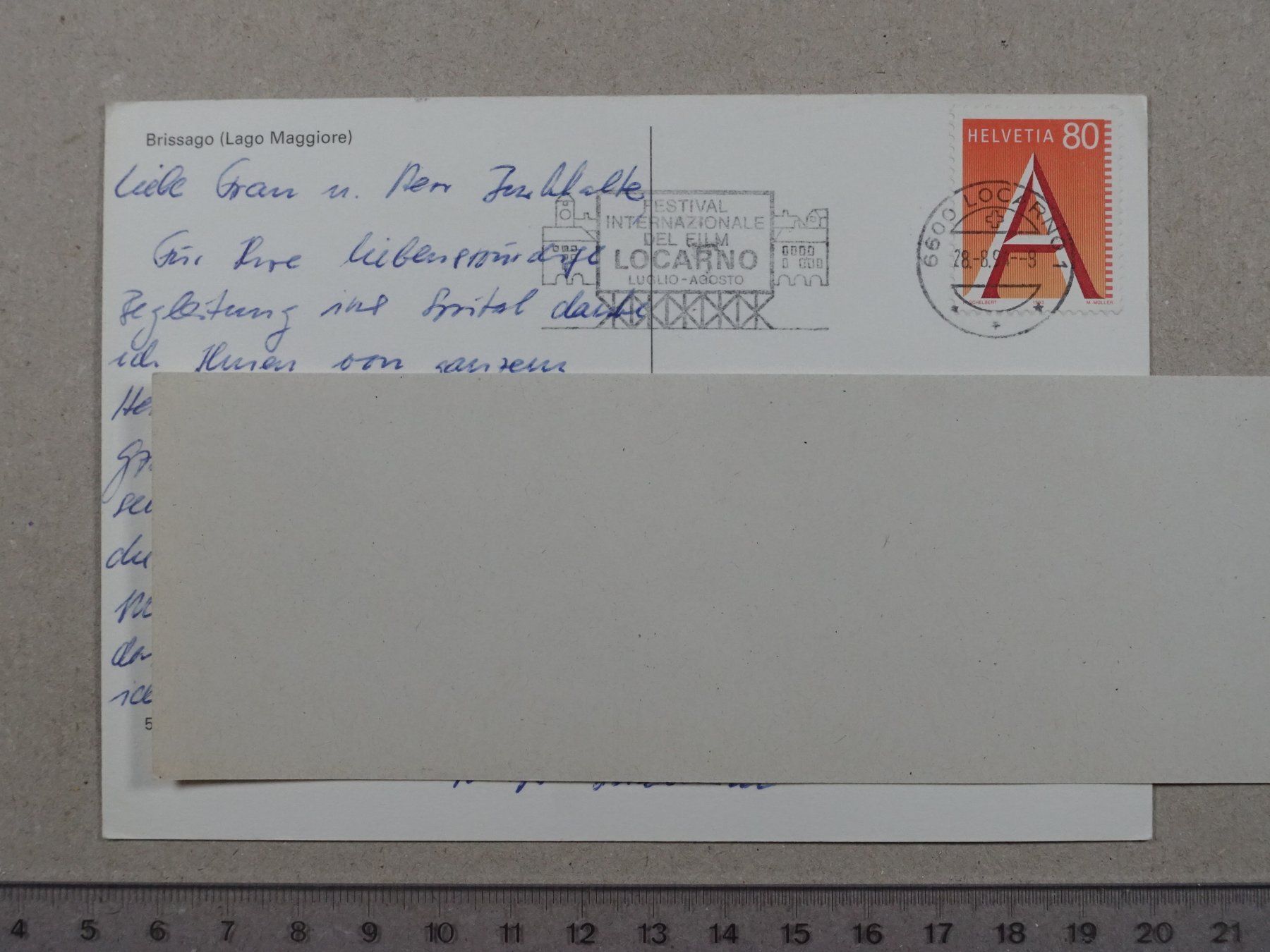 Cartes postales: Brissago, 1994 – D'occasion à Lenzburg par fh1 1