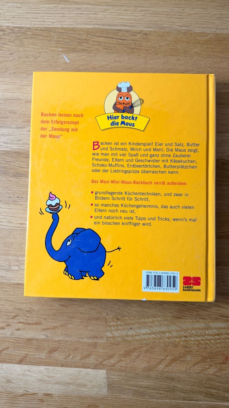 Libri: Buch - Das MAXI-MINI Maus Backbuch -gelb - Die Sendung Maus – Usato da Winterthur venduto da Secondhand-Family 1