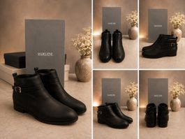 Stiefeletten Leder Schwarz Grösse 39 Madeleine Outlet