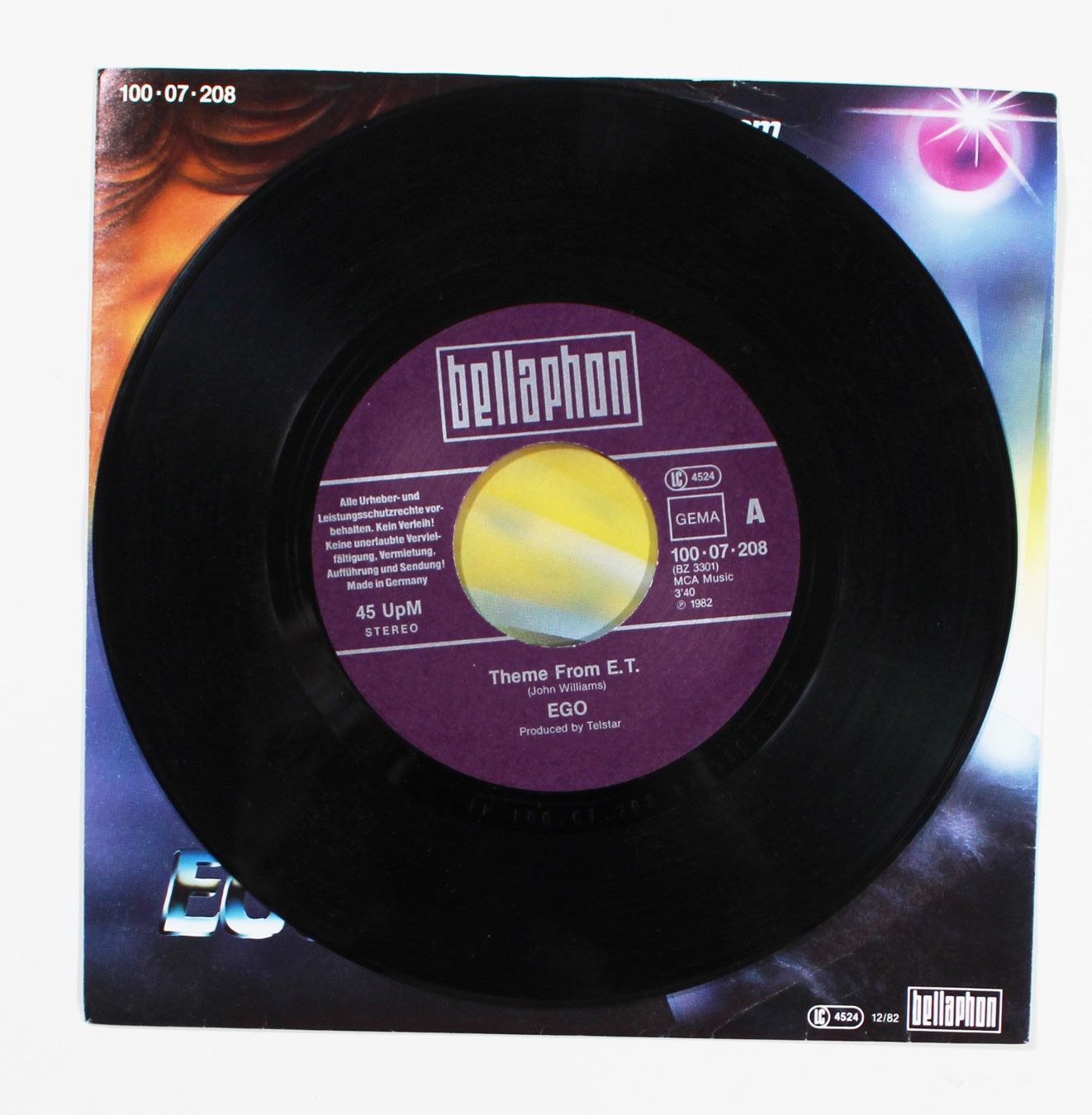 Dischi in vinile: 7" EGO -THEME FROM E.T. - Italo Disco Dance Hit 1982 – Usato da Brüttisellen venduto da Collector-Corner 1