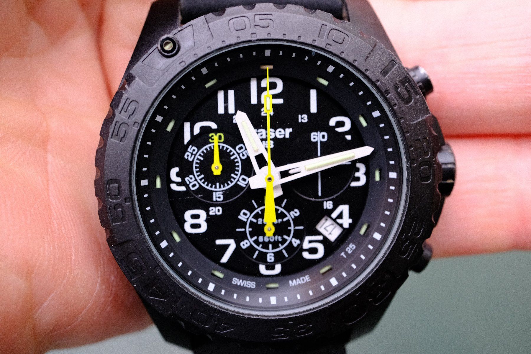 Traser Uhren: Traser Uhr / H3 Chronograph / mb-microtec /ca. 44mm – Defekt aus Bern von Xtralite 4