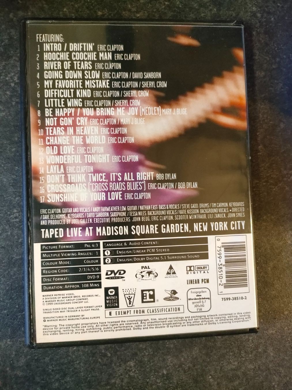 Tutti i DVDs: Eric Clapton & Friends live in concert – Usato da Rheineck venduto da han_c85z 1