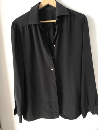 Damen Bluse Langarm Schwarz Gr. M, top Zustand