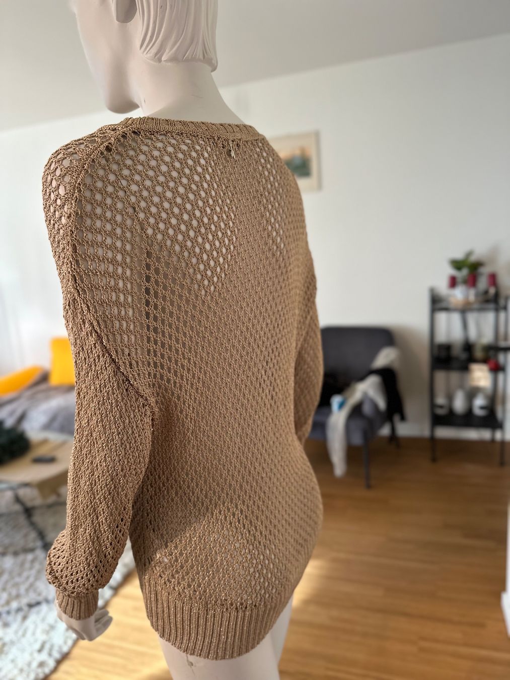 Patrizia Pepe Maglioni & Felpe: Pullover von Patrizia Pepe | Gr. S | gold | Netzoptik – Nuovo (secondo la descrizione) da Kilchberg ZH venduto da nad_6dwp 2