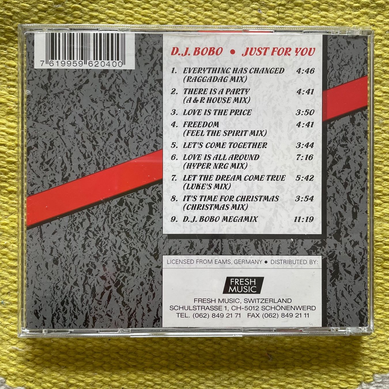 CD: DJ BOBO-JUST FOR YOU – Usato da Rorschacherberg venduto da CD-Roli 1