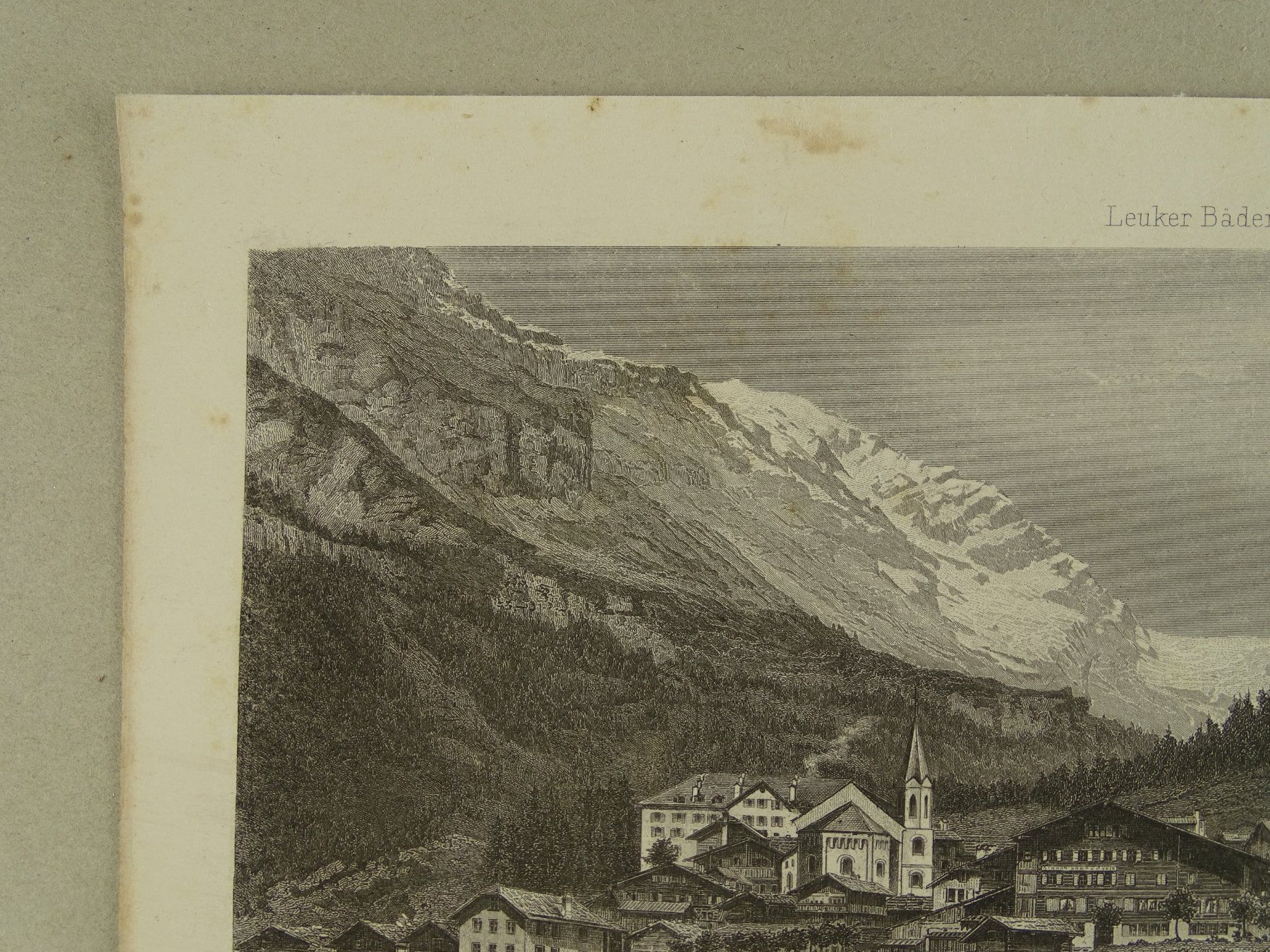 Incisioni: LEUK, STAHLSTICH UM 1870 – Usato da Grüningen venduto da Kartensammler 3