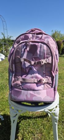 Satch Schulrucksack Camouflage rosa/viollett