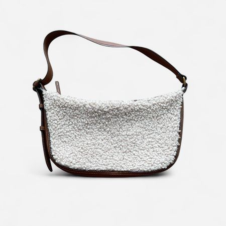 Zara Teddy Bouclé Shoulder Bag 