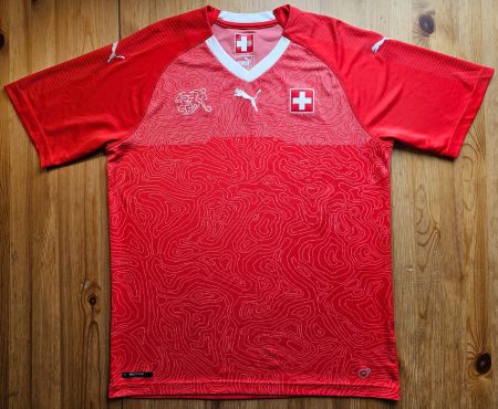 Trikot Schweiz Puma vintage Gr. L Schweizer Fussball Nati WM
