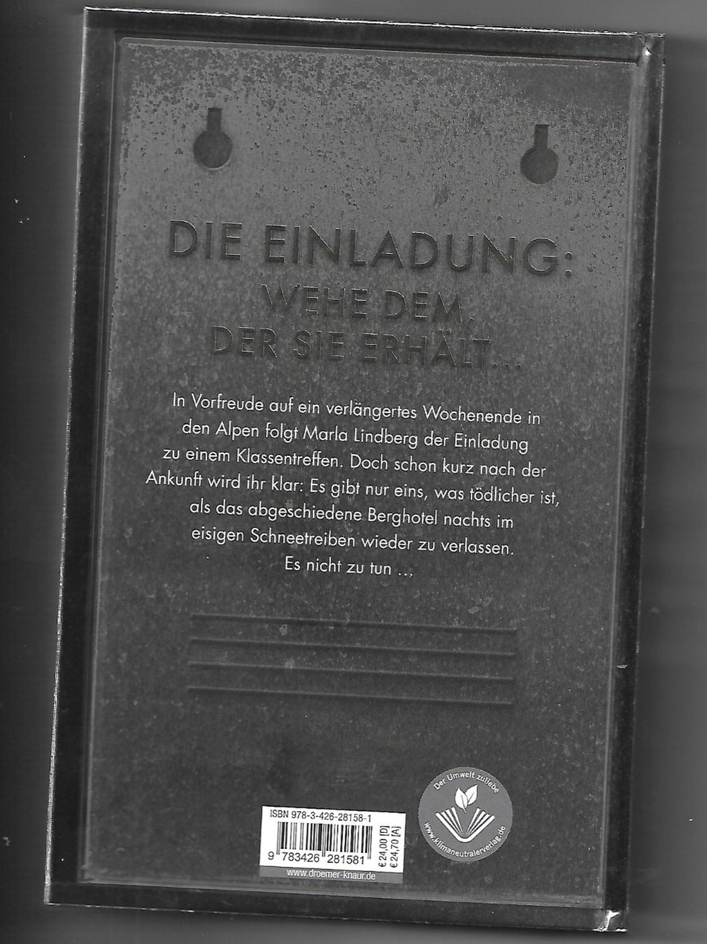 Libri: Sebastian Fitzek - Die Einladung – Usato da Samstagern venduto da Bladetigi 1