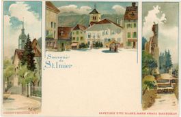 St. Imier   BE  -   Brasserie "De la PLACE"    ca.  1 9 0 0