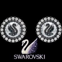 SWAROVSKI OHRRINGE ICONIC SWAN SCHWAN SILBER FUNKELTRAUM