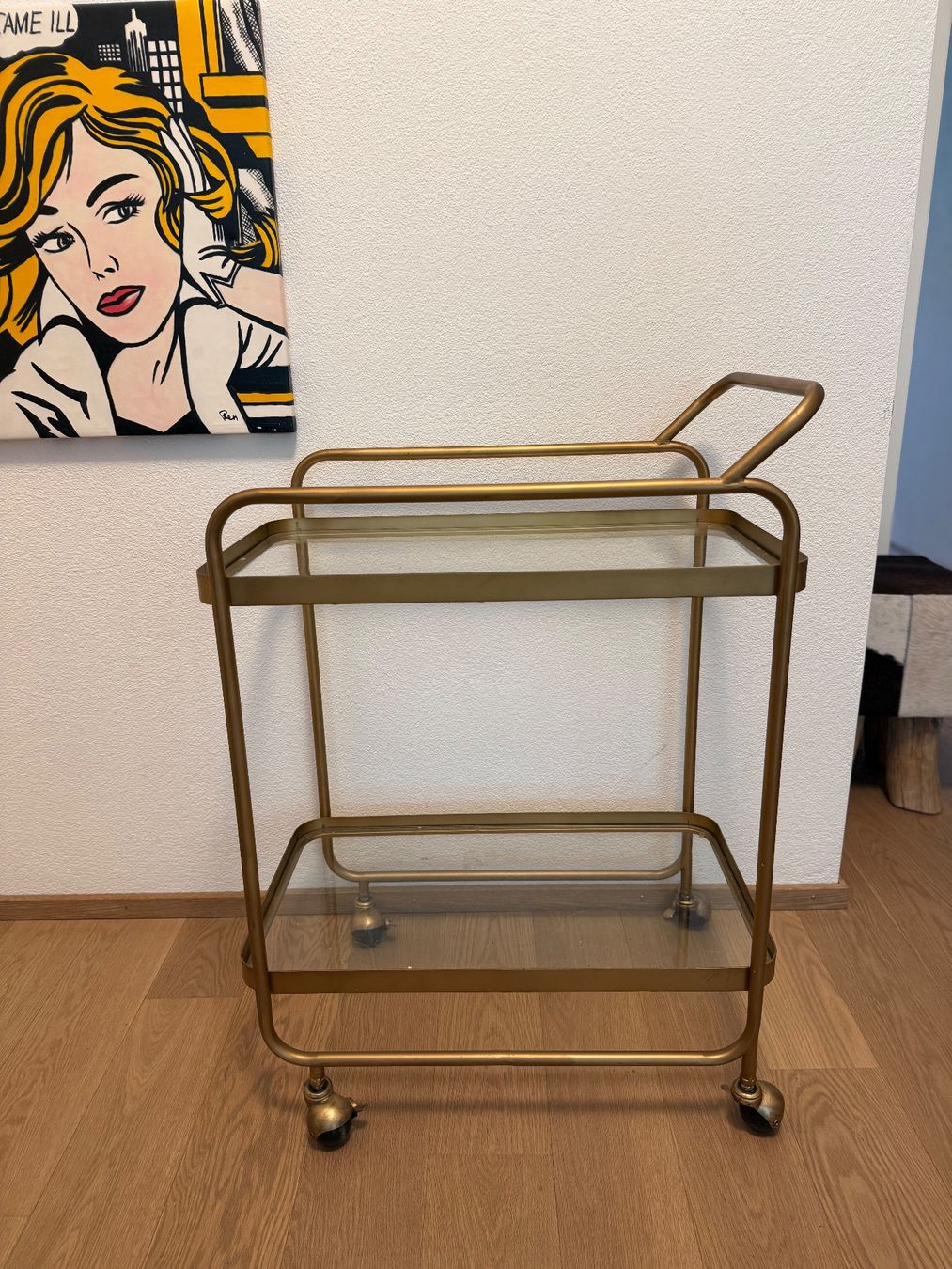 Maisons du monde Carrelli di servizio: Stylischer Servierwagen - Gold – Usato da Zürich venduto da savoirvivre1 1