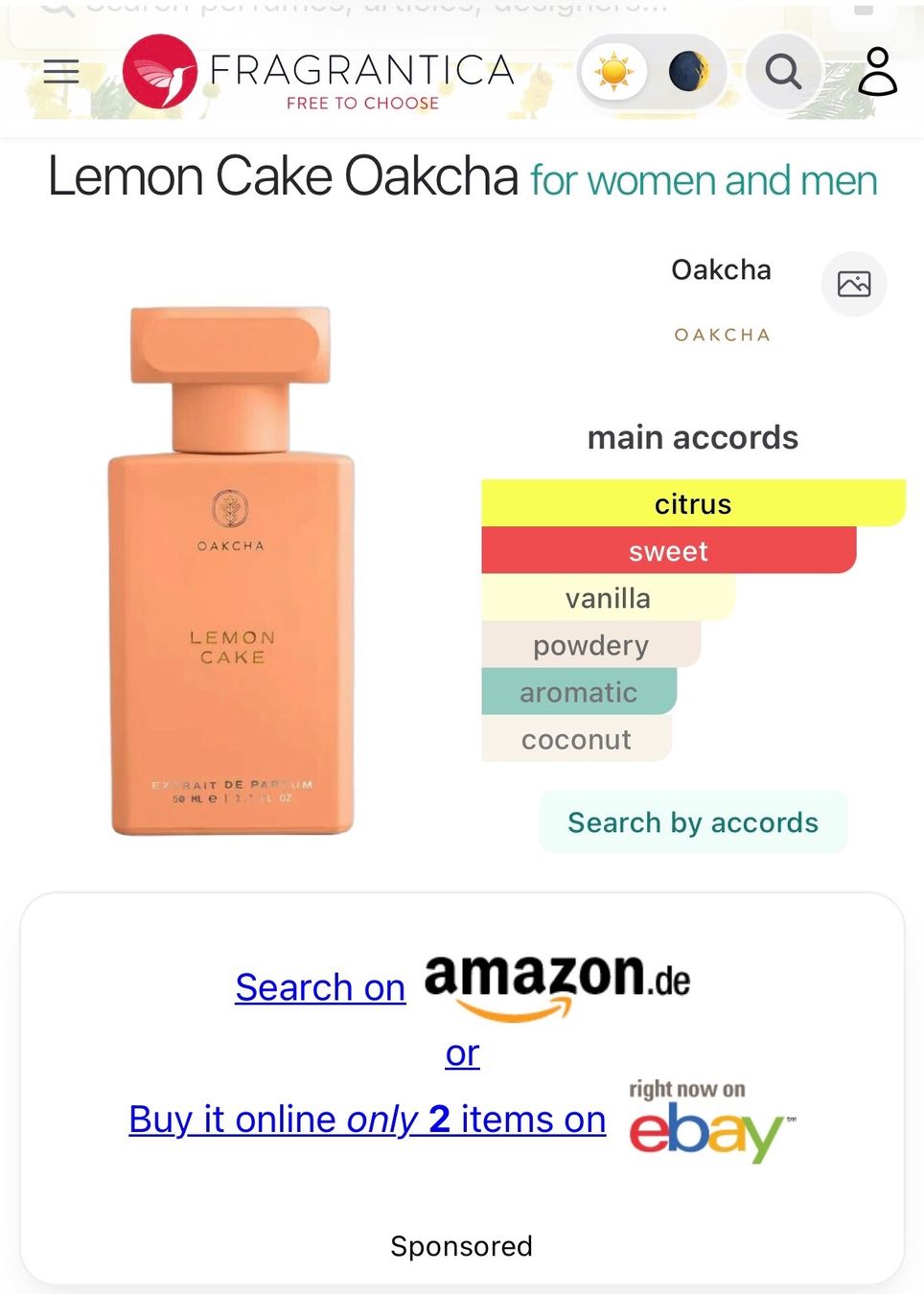 Parfum & Eau de Toilette: OAKCHA LEMON CAKE EDP 50ML.Neu (Ähnlich zu Devotion DG) – Neu und originalverpackt aus Zürich von deruja 6