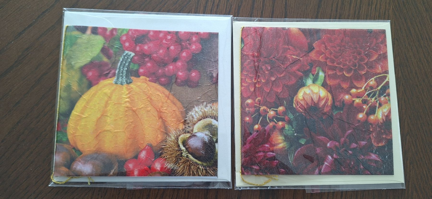 Cartes: 2 Herbstkarten neu – Neuf (Voir description) à Schwyz par cla_8w6t