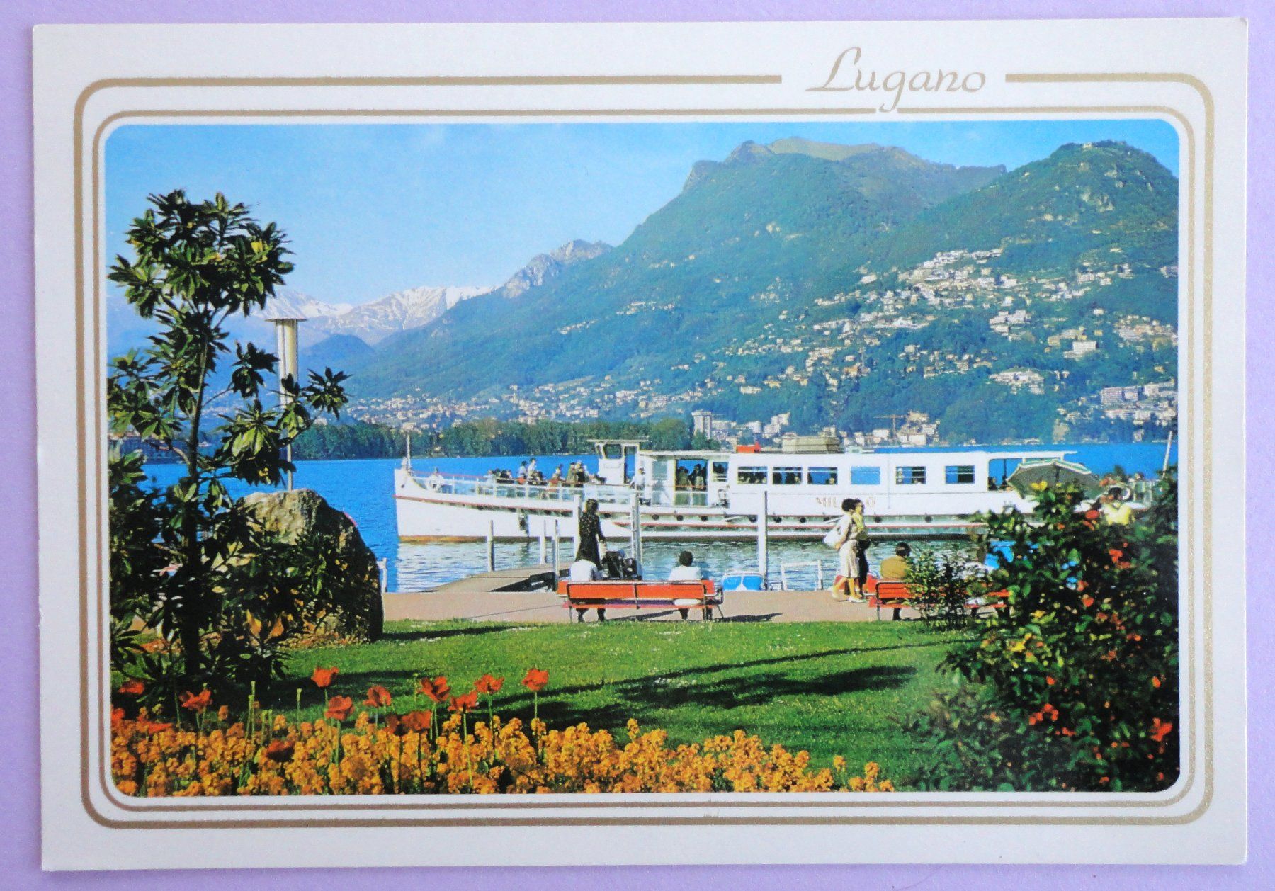 Cartoline postali: Lugano, Paradiso e il Monte Brè – Usato da Fétigny venduto da Billy2miny