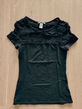 H&M Damenbluse Schwarz XS - Eleganter Klassiker