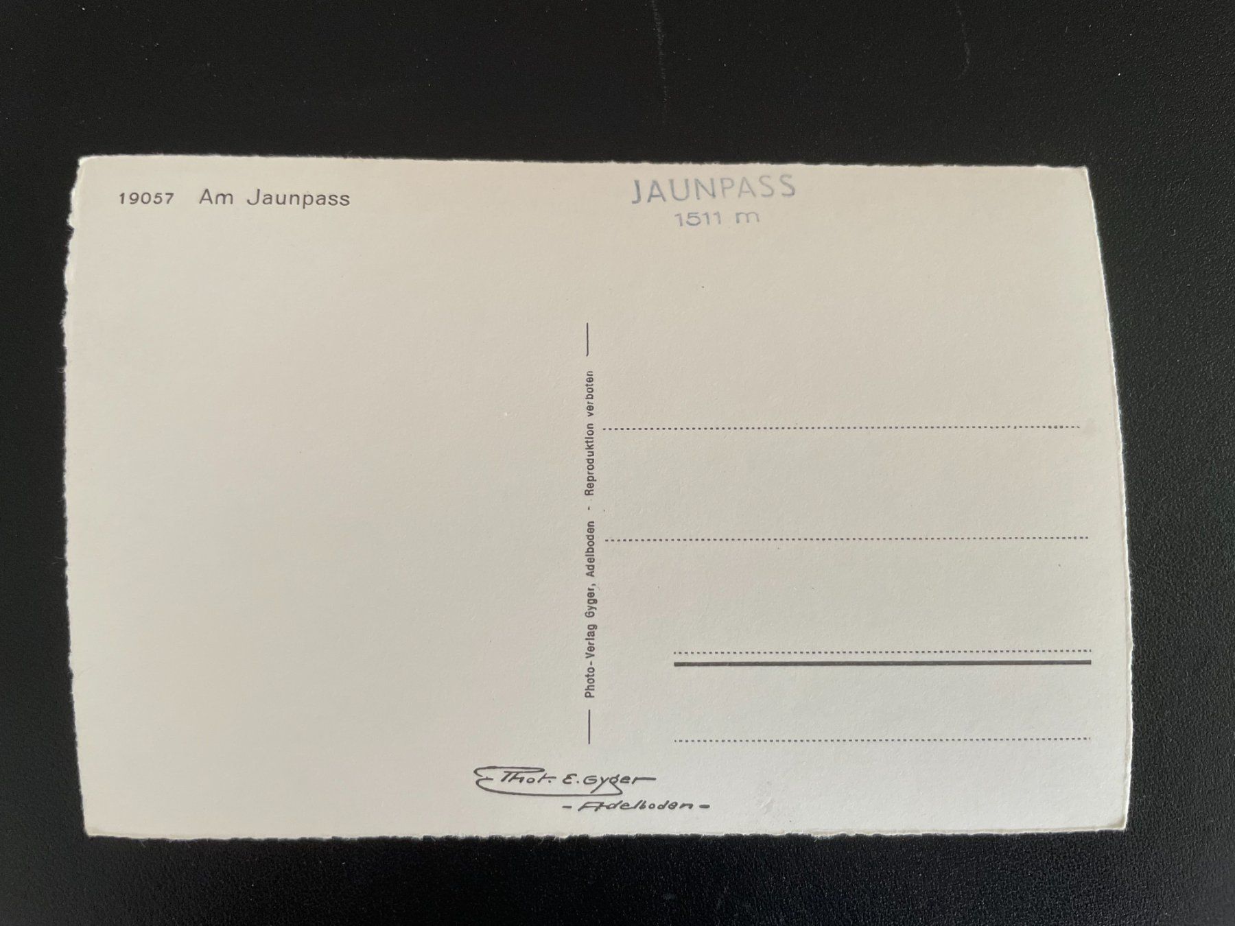Cartoline postali: AK FR am Jaunsee – Usato da Thal venduto da Danny82 1