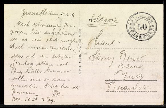 Cartes postales: AK Grossaffoltern, Ortsansicht mit Kirche – D'occasion à Berlin par bartko-reher 1