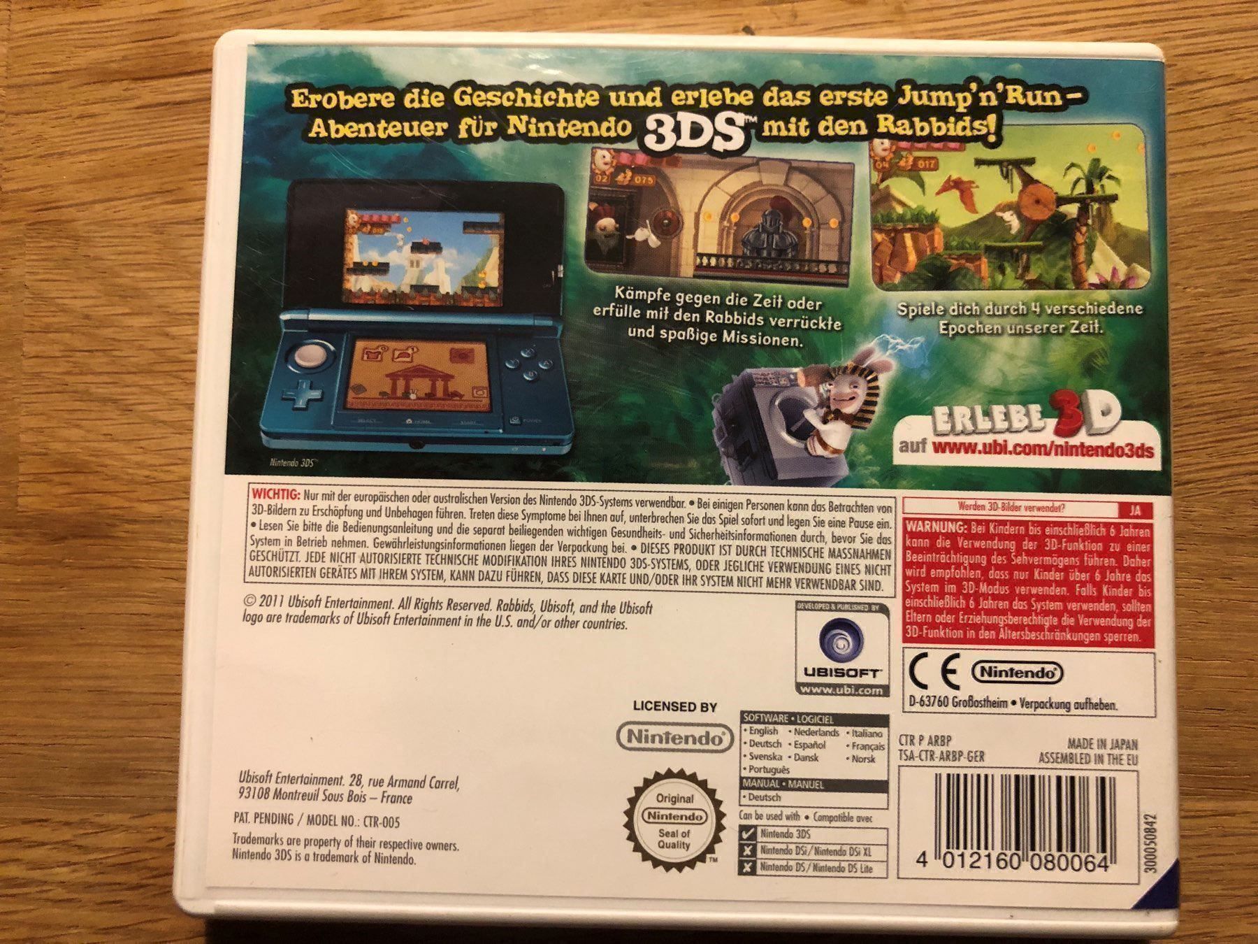 Nintendo Giochi: Rabbids 3D für Nintendo 3ds – Usato da Kestenholz venduto da Naruto_01 1