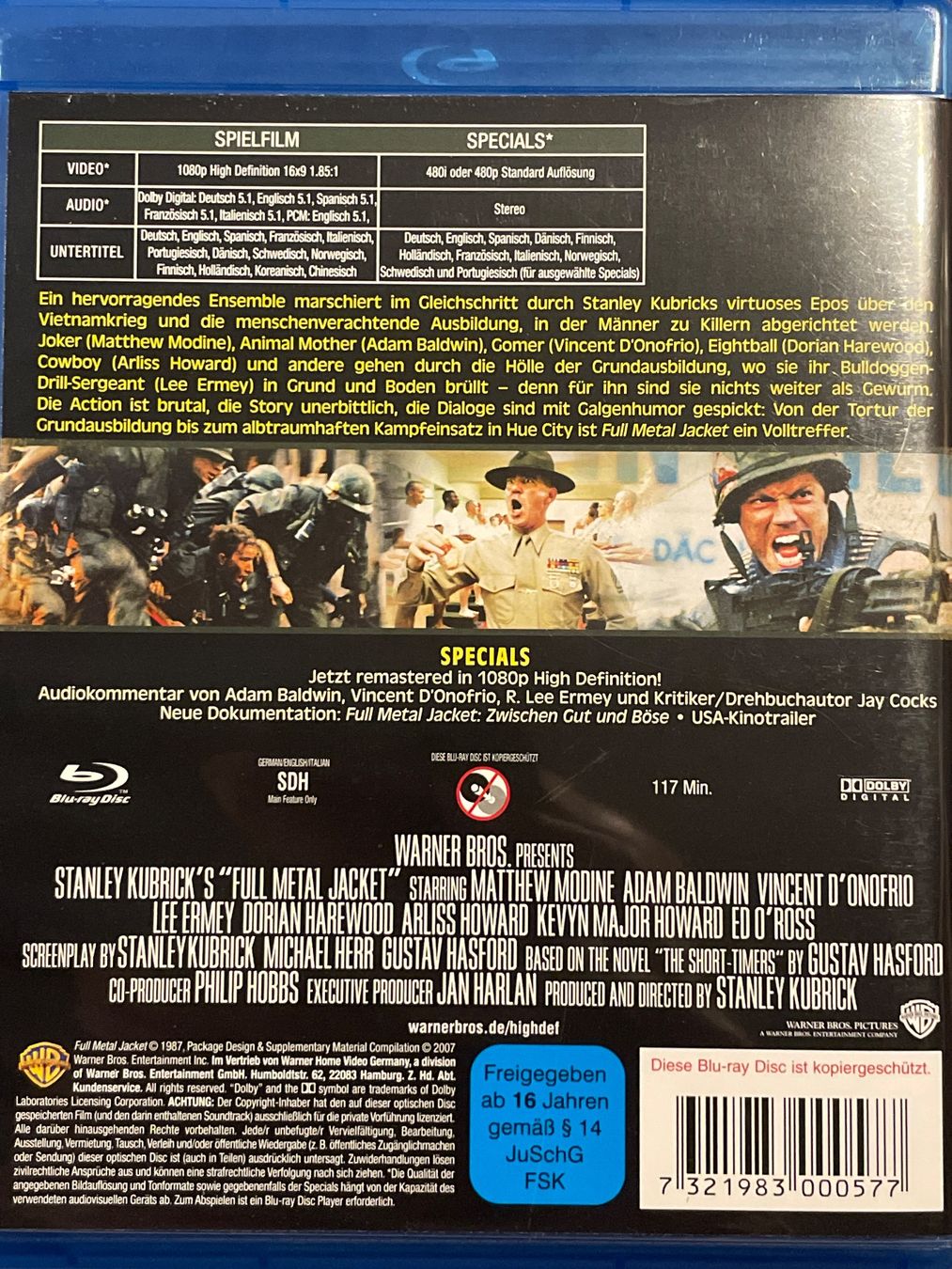 Tutti i DVDs: Full Metal Jacket  (1987) – Nuovo (secondo la descrizione) da Waldenburg venduto da Gonzo8 1