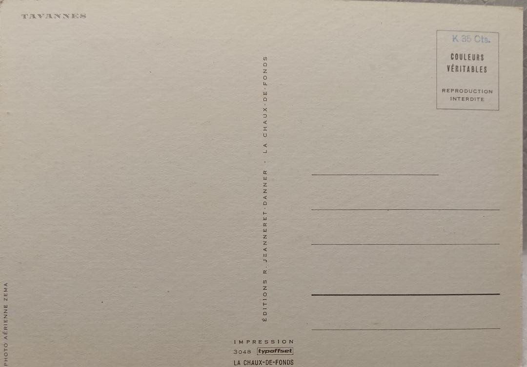 Cartoline postali: TAVANNES – Usato da Delémont venduto da Domdom1 1