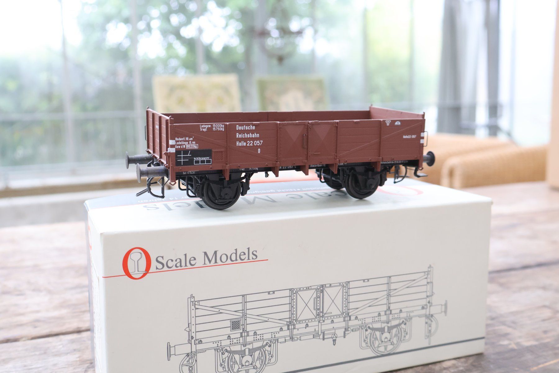 Modellini di ferrovie: Scale Models DR Hochbordwagen - Spur 0 Top Modell – Usato da Winterthur venduto da Monstera 3