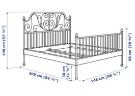 IKEA LEIRVIK Bettgestell (inkl. Lattenrost) in gutem Zustand