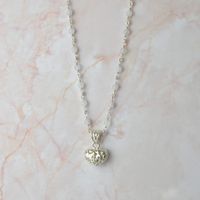 Rosenkranzkette Mondstein mit Anhänger (683.HZGrMO)