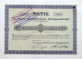 Von Poncet Glashüttenwerke AG, Friedrichshain - 1923