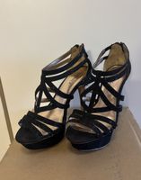 Pumps Catwalk Schwarz mit Schmucksteinchen Grösse 38
