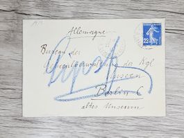 CL06 Enveloppe + Timbre France 1913