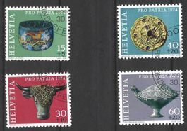BRIEFMARKEN - SCHWEIZ - 1974 - SERIE PRO PATRIA - KUNST
