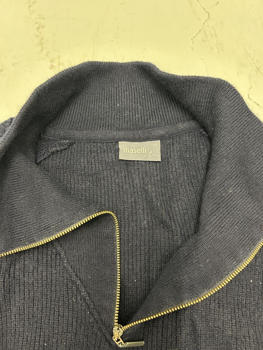 Pullover & Sweatshirts: Maselli Merinowolle Strickpullover, Grösse 50, Dunkelblau – Gebraucht aus Bern von floorball_zoro 4