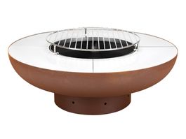 Grill- und Feuerschale "Superiore", rostig, Ø 75 cm