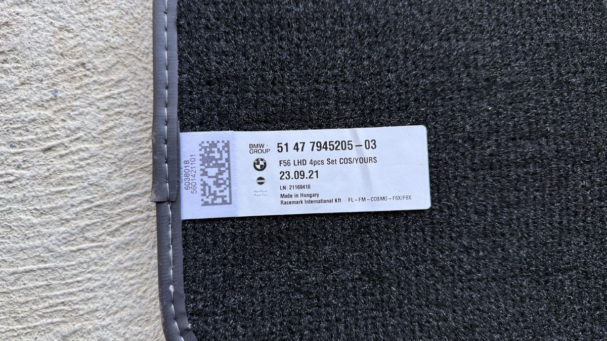 Teppiche / Matten: Mini F56, 4-teiliges Set, schwarze Fussmatten - NEU! – Neu (gemäss Beschreibung) aus Steckborn von Gtfourch 3