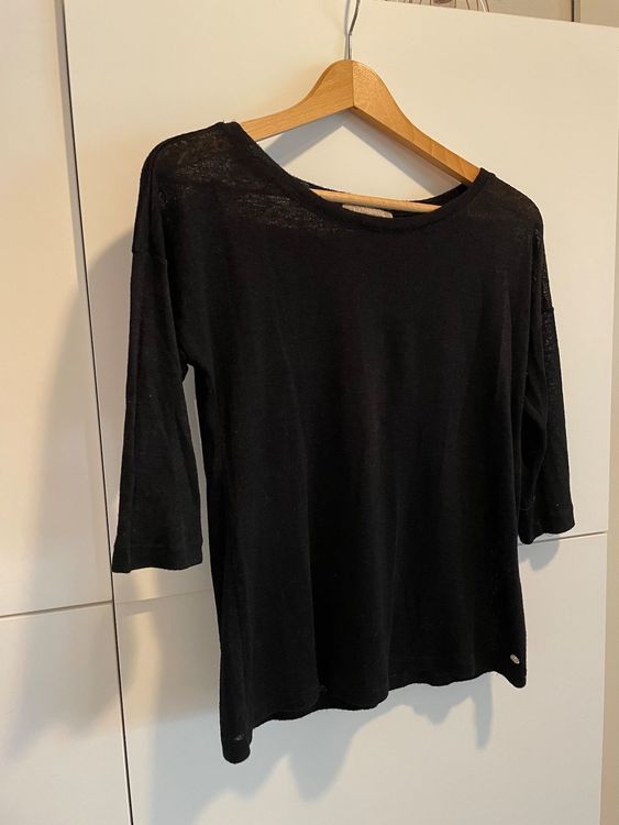 Sweat-shirt Femme Marks And Spencer Taille 16 - Noir, Manches Ballon, Broderies - Très Bon état