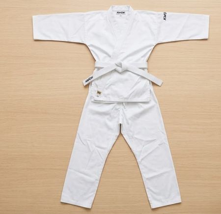 Karate-Anzug (Gi) von KWON mit weissem Gürtel, 160cm