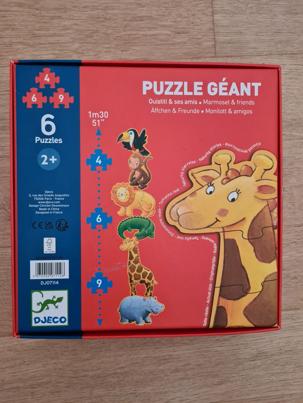Djeco Puzzle: Puzzle Geant Djeco (6 Puzzles) – Usato da Carouge GE venduto da Franllo 2