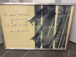 Original Hans Hartung Litographie, 1974