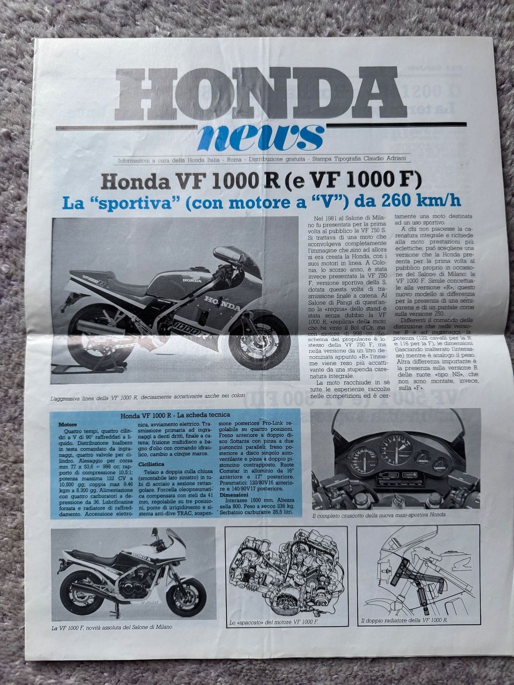 Honda Strasse: Honda VF 1000 R / Freddie Spencer – Gebraucht aus Morrens VD von kawah2
