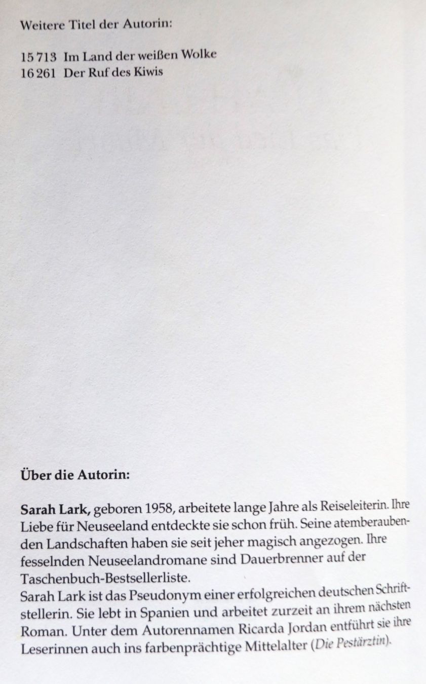 Libri: Das Lied der Maori von Sarah Lark – Usato da Glattfelden venduto da Vrenely 4
