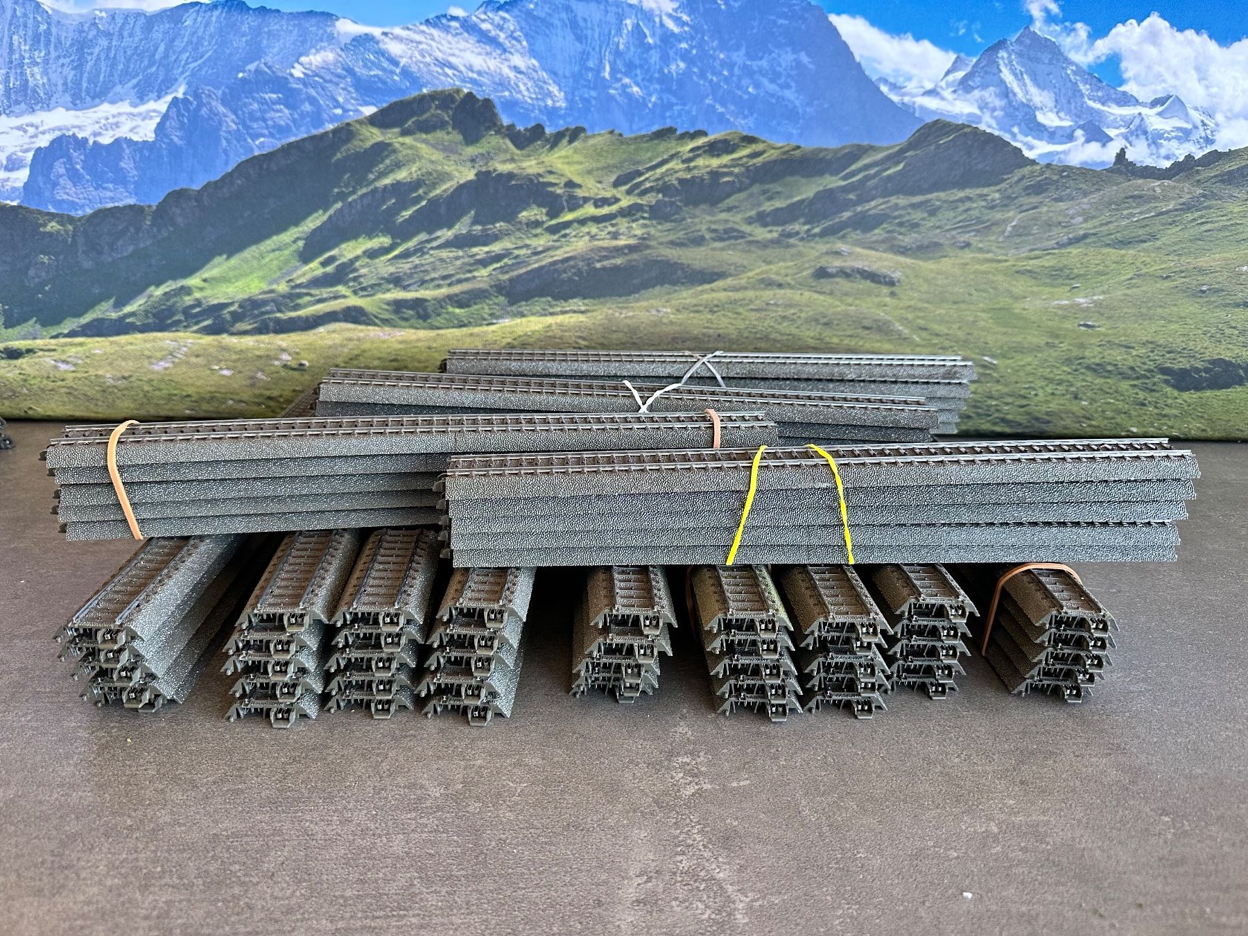 Rails Märklin Mini Club Sectionnement 55 Mm - Lot De 2, échelle Z 1/220, Occasion Bon état