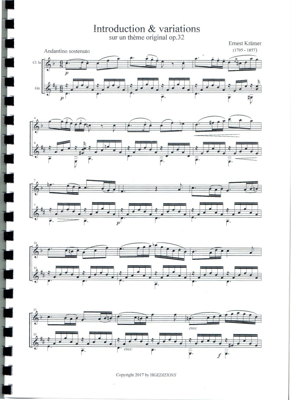 Libri: E. KRÄHMER – Introduction & Variations – Nuovo e nell'imballaggio originale da St-Blaise venduto da partita-ch 1