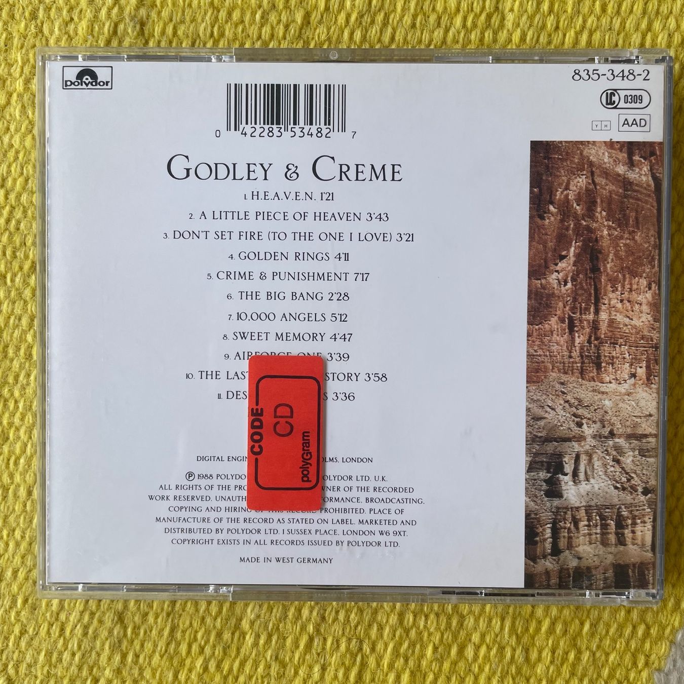 CD: GODLEY&CREME-GOODBYE BLUE SKY – Usato da Rorschacherberg venduto da CD-Roli 1