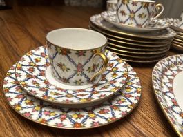 Limoges France Depose, 25-teilig, Kaffe Service, 1920-1930er
