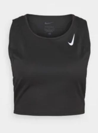 Nike Performance RACE CROP TOP schwarz Grösse S NEU