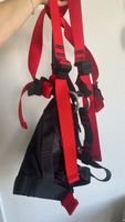 Klettergurt Auffanggurt Rot Schwarz Grösse M