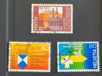 Timbres CH 1977 (25. VIII.) N° 591 + 592 + 593
