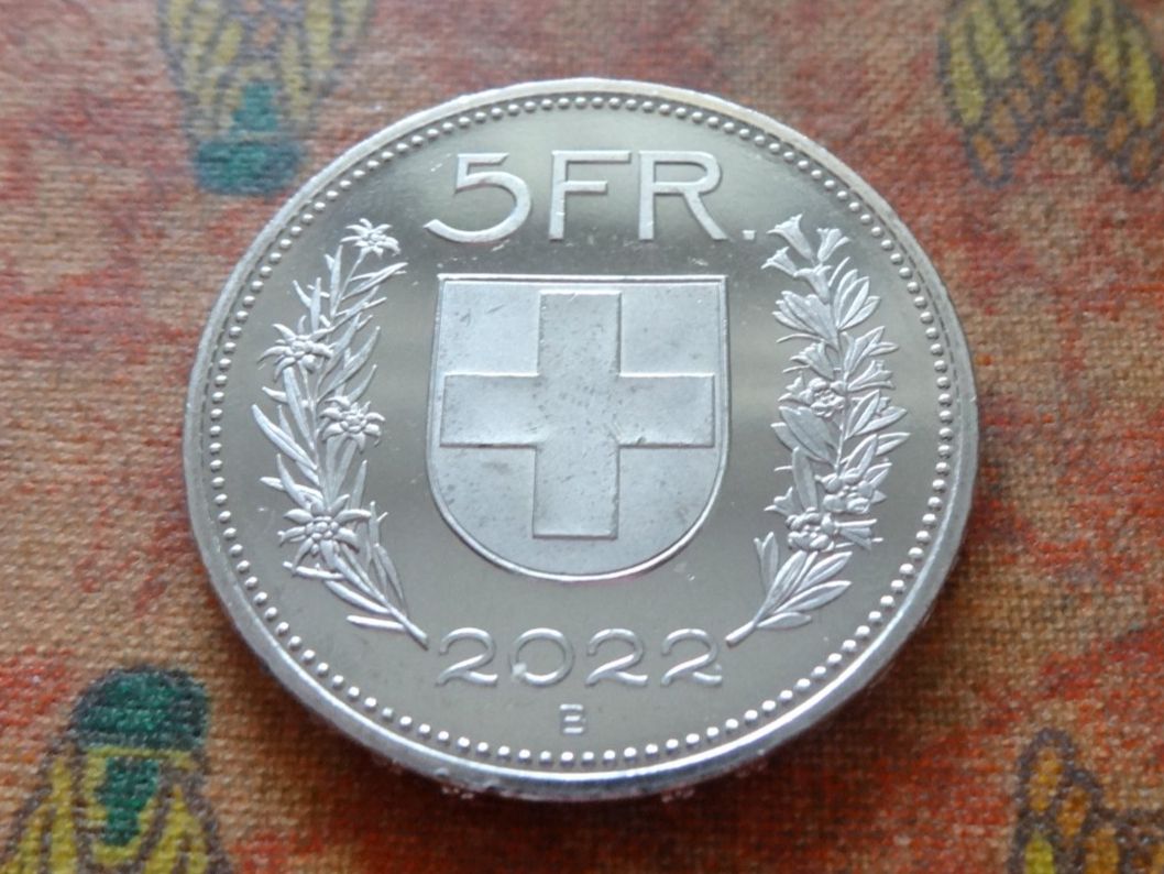 Tutti le monete: 5 Fr. 2022 – Usato da Romanel-sur-Lausanne venduto da Swift13